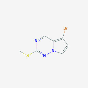 5-Bromo-2-(methylsulfanyl)pyrrolo[2,1-f][1,2,4]triazine