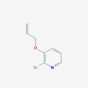 molecular formula C8H8BrNO B3032199 吡啶，2-溴-3-(2-丙烯酰氧基)- CAS No. 123552-77-2