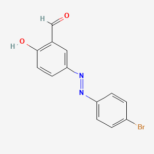 molecular formula C13H9BrN2O2 B3032200 5-[(E)-(4-bromophenyl)diazenyl]-2-hydroxybenzaldehyde CAS No. 123692-94-4