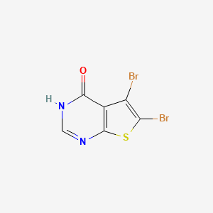 molecular formula C6H2Br2N2OS B3032202 5,6-Dibromothieno[2,3-d]pyrimidin-4(3H)-one CAS No. 1239460-82-2