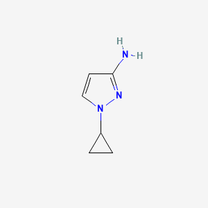 molecular formula C6H9N3 B3032204 1-环丙基-1H-吡唑-3-胺 CAS No. 1240565-06-3