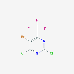 molecular formula C5BrCl2F3N2 B3032206 5-Bromo-2,4-dichloro-6-(trifluoromethyl)pyrimidine CAS No. 1240622-62-1