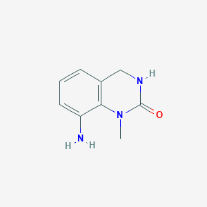 molecular formula C9H11N3O B3032213 8-Amino-1-methyl-3,4-dihydroquinazolin-2(1H)-one CAS No. 1253225-81-8