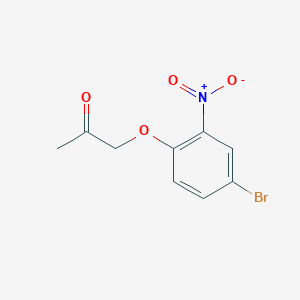 molecular formula C9H8BrNO4 B3032214 1-(4-溴-2-硝基苯氧基)丙-2-酮 CAS No. 1254332-83-6
