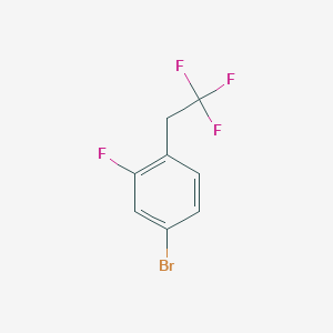 molecular formula C8H5BrF4 B3032220 4-Bromo-2-fluoro-1-(2,2,2-trifluoroethyl)benzene CAS No. 1256841-61-8