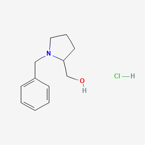 molecular formula C12H18ClNO B3032228 (1-Benzylpyrrolidin-2-yl)methanol hydrochloride CAS No. 1266685-46-4