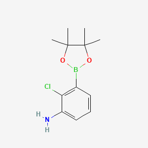 2-Chloro-3-(4,4,5,5-tetramethyl-1,3,2-dioxaborolan-2-yl)aniline