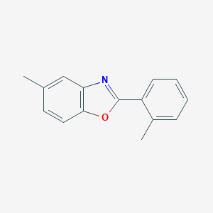molecular formula C15H13NO B303223 5-Methyl-2-(2-methylphenyl)-1,3-benzoxazole 