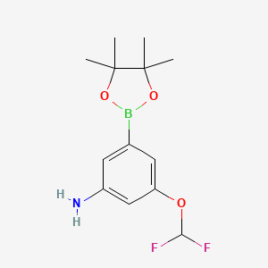3-(Difluoromethoxy)-5-(4,4,5,5-tetramethyl-1,3,2-dioxaborolan-2-YL)aniline