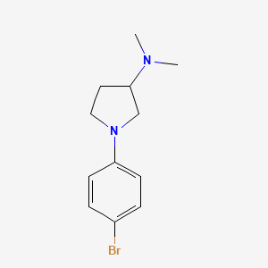1-(4-bromophenyl)-N,N-dimethyl-3-pyrrolidinamine