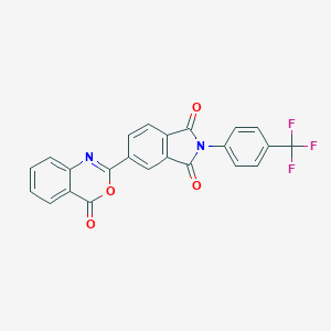 molecular formula C23H11F3N2O4 B303224 5-(4-oxo-4H-3,1-benzoxazin-2-yl)-2-[4-(trifluoromethyl)phenyl]-1H-isoindole-1,3(2H)-dione 