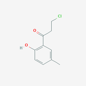 molecular formula C10H11ClO2 B3032240 2-(3-Chloropropionyl)-4-methylphenol CAS No. 13102-87-9