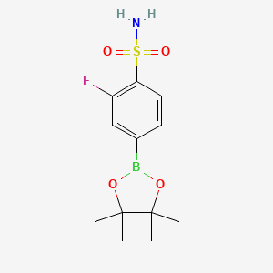 Benzenesulfonamide, 2-fluoro-4-(4,4,5,5-tetramethyl-1,3,2-dioxaborolan-2-yl)-