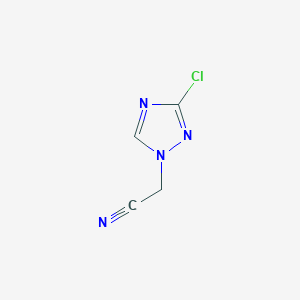 2-(3-chloro-1H-1,2,4-triazol-1-yl)acetonitrile