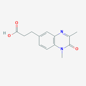 3-(1,3-Dimethyl-2-oxo-1,2-dihydroquinoxalin-6-yl)propanoic acid