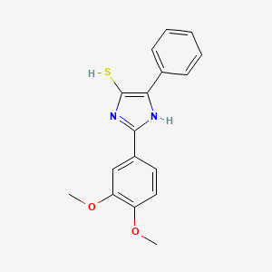 molecular formula C17H16N2O2S B3032248 2-(3,4-dimethoxyphenyl)-5-phenyl-1H-imidazole-4-thiol CAS No. 1325304-18-4