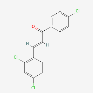 molecular formula C15H9Cl3O B3032254 1-(4-Chlorophenyl)-3-(2,4-dichlorophenyl)prop-2-en-1-one CAS No. 133031-38-6
