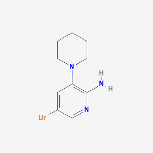 molecular formula C10H14BrN3 B3032258 5-Bromo-3-(piperidin-1-yl)pyridin-2-amine CAS No. 1335058-51-9