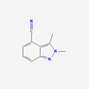 molecular formula C10H9N3 B3032260 2,3-二甲基-2H-吲唑-4-腈 CAS No. 1341034-60-3