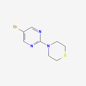 molecular formula C8H10BrN3S B3032262 4-(5-溴嘧啶-2-基)硫吗啉 CAS No. 1341761-16-7