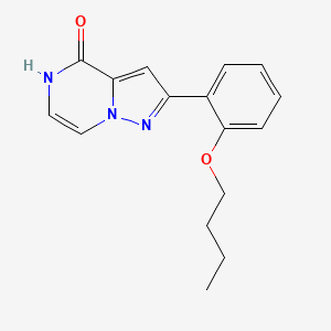 molecular formula C16H17N3O2 B3032268 2-(2-butoxyphenyl)pyrazolo[1,5-a]pyrazin-4(5H)-one CAS No. 1351399-14-8