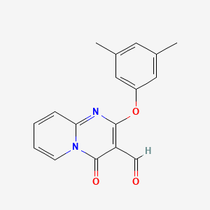 2-(3,5-dimethylphenoxy)-4-oxo-4H-pyrido[1,2-a]pyrimidine-3-carbaldehyde