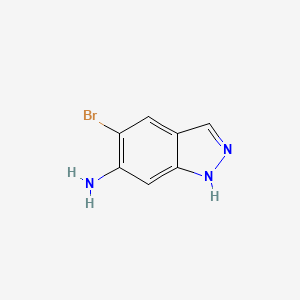 molecular formula C7H6BrN3 B3032275 5-溴-1H-吲唑-6-胺 CAS No. 1360900-38-4