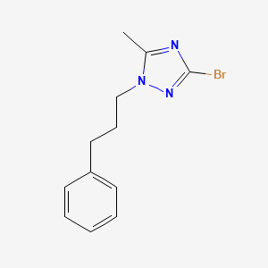 3-bromo-5-methyl-1-(3-phenylpropyl)-1H-1,2,4-triazole
