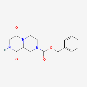 molecular formula C15H17N3O4 B3032283 2-Cbz-6,9-二氧代八氢吡嗪并[1,2-A]吡嗪 CAS No. 1374651-38-3