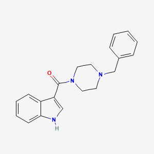 molecular formula C20H21N3O B3032285 (4-benzylpiperazino)(1H-indol-3-yl)methanone CAS No. 137643-31-3