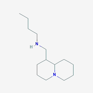 N-(octahydro-2H-quinolizin-1-ylmethyl)butan-1-amine
