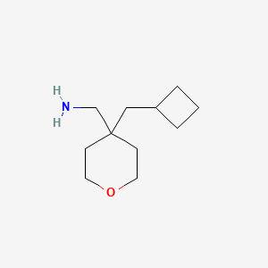 molecular formula C11H21NO B3032293 [4-(环丁基甲基)氧杂-4-基]甲胺 CAS No. 1385696-46-7