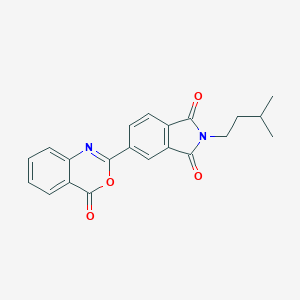 molecular formula C21H18N2O4 B303230 2-(3-methylbutyl)-5-(4-oxo-4H-3,1-benzoxazin-2-yl)-1H-isoindole-1,3(2H)-dione 