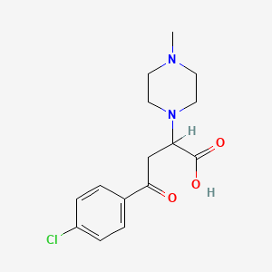 molecular formula C15H19ClN2O3 B3032300 4-(4-氯苯基)-2-(4-甲基哌嗪-1-基)-4-氧代丁酸 CAS No. 139084-69-8