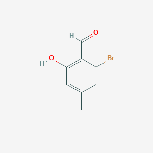 molecular formula C8H7BrO2 B3032306 2-Bromo-6-hydroxy-4-methylbenzaldehyde CAS No. 139976-21-9