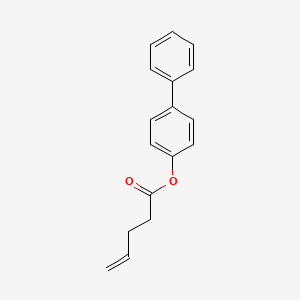 molecular formula C17H16O2 B3032314 Biphenyl-4-yl pent-4-enoate CAS No. 1415564-76-9