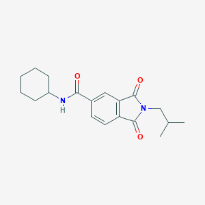molecular formula C19H24N2O3 B303232 N-Cyclohexyl-2-isobutyl-1,3-dioxo-5-isoindolinecarboxamide 