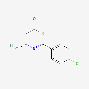 2-(4-chlorophenyl)-4-hydroxy-6H-1,3-thiazin-6-one