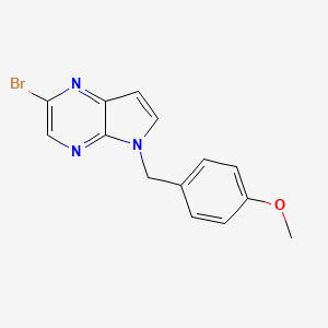 2-Bromo-5-(4-methoxybenzyl)-5H-pyrrolo[2,3-b]pyrazine
