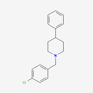 molecular formula C18H20ClN B3032330 1-(4-Chlorobenzyl)-4-phenylpiperidine CAS No. 143866-73-3