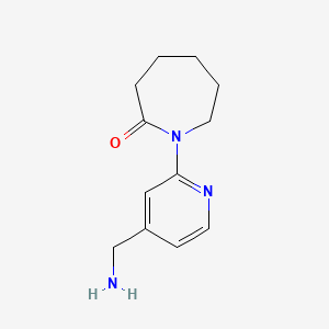 molecular formula C12H17N3O B3032334 1-[4-(Aminomethyl)pyridin-2-yl]azepan-2-one CAS No. 1439896-67-9