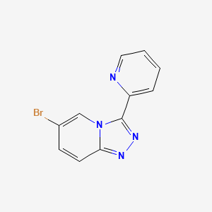molecular formula C11H7BrN4 B3032342 2-{6-溴-[1,2,4]三唑并[4,3-a]吡啶-3-基}吡啶 CAS No. 1439902-19-8