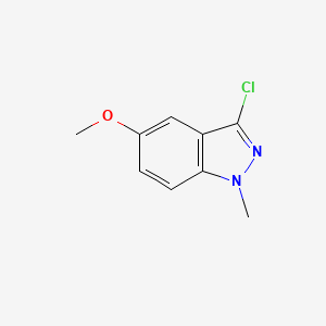 molecular formula C9H9ClN2O B3032348 3-Chloro-5-methoxy-1-methyl-1H-indazole CAS No. 1446410-04-3