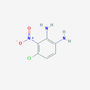 molecular formula C6H6ClN3O2 B3032349 4-Chloro-3-nitrobenzene-1,2-diamine CAS No. 144729-44-2
