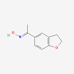 molecular formula C10H11NO2 B3032356 N-[1-(2,3-dihydro-1-benzofuran-5-yl)ethylidene]hydroxylamine CAS No. 146321-88-2