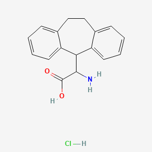 molecular formula C17H18ClNO2 B3032360 2-氨基-2-(10,11-二氢-5H-二苯并[a,d][7]环庚-5-基)乙酸盐酸盐 CAS No. 147900-41-2