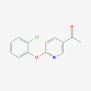 molecular formula C13H10ClNO2 B3032381 1-(6-(2-氯苯氧基)吡啶-3-基)乙酮 CAS No. 1546175-37-4