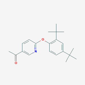molecular formula C21H27NO2 B3032392 5-Acetyl-2-(2,4-di-tert-butylphenoxy) pyridine CAS No. 1607436-59-8