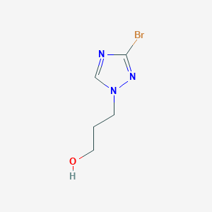 molecular formula C5H8BrN3O B3032401 3-(3-bromo-1H-1,2,4-triazol-1-yl)propan-1-ol CAS No. 1630763-56-2