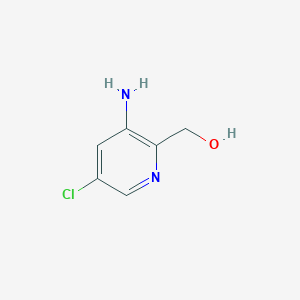 molecular formula C6H7ClN2O B3032408 (3-Amino-5-chloropyridin-2-yl)methanol CAS No. 1638767-59-5
